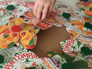 construção da flor