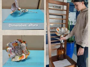 Dimensões da flor.