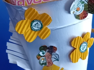 Detalhe do símbolo Tetra Pack