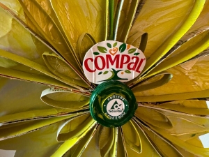 Pormenor da flor - selo e Compal